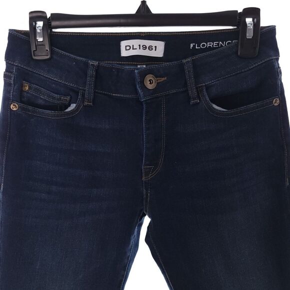DL1961 Womens Size 27 Solid Blue Florence Skinny Jeans - Picture 4 of 12